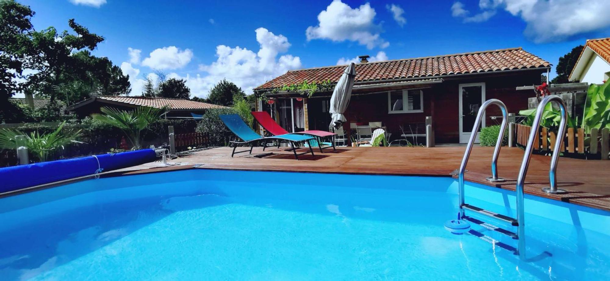 Maison & Piscine Prives,Plages Ocean Et Lac A 10 Kms Linxe Exterior foto